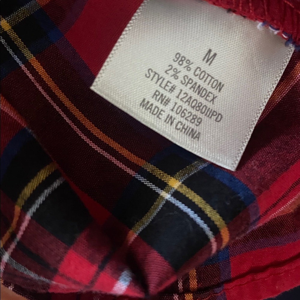Harper Heritage Red Black & Blue Plaid Ruffle Sleeve Longsleeve Top - Picture 10 of 10